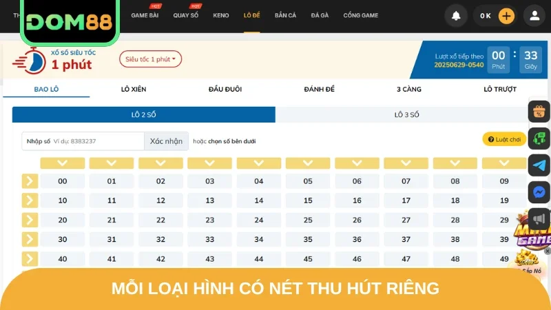 Mỗi loại hình có nét thu hút riêng